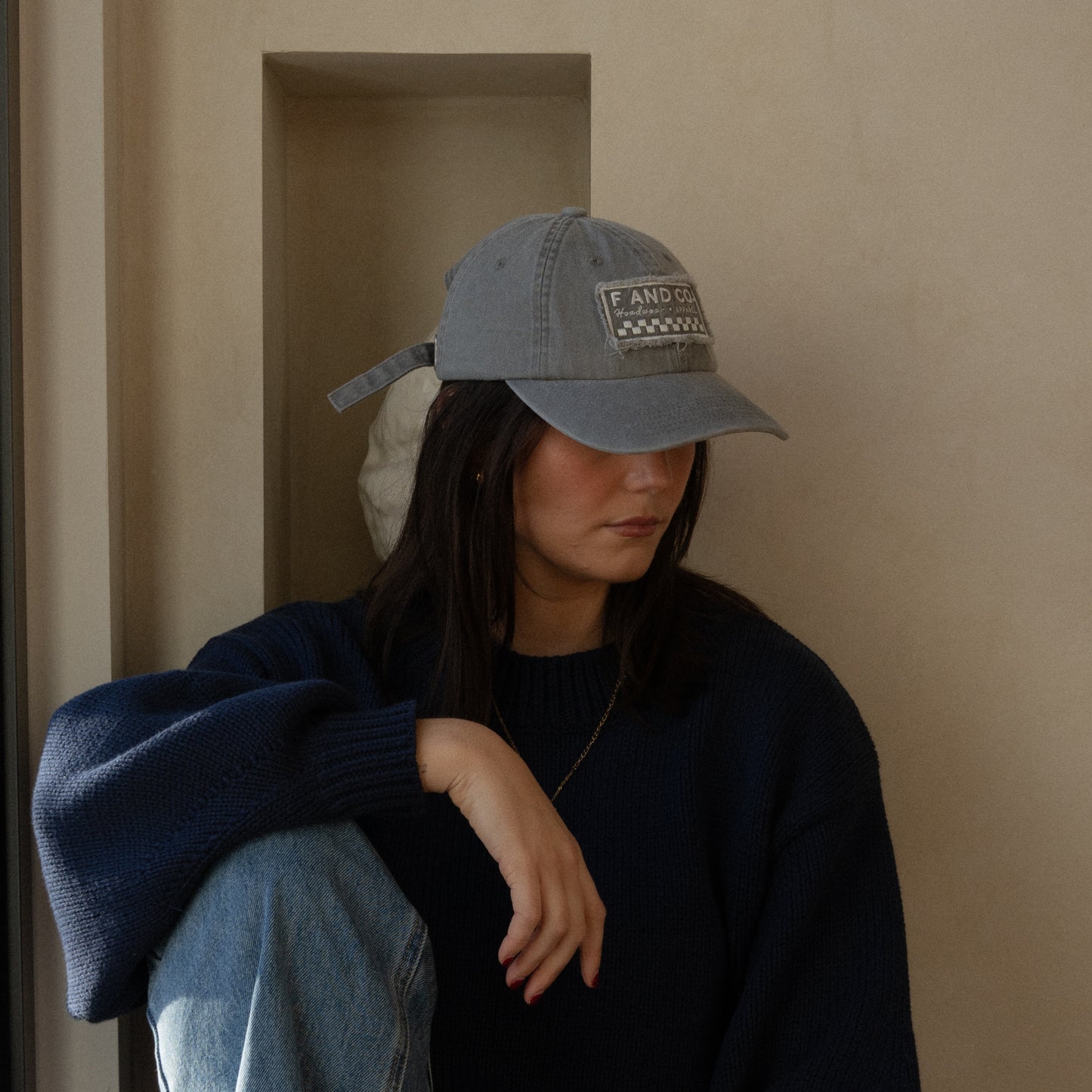 Patch Logo Dad Cap - Washed Grey