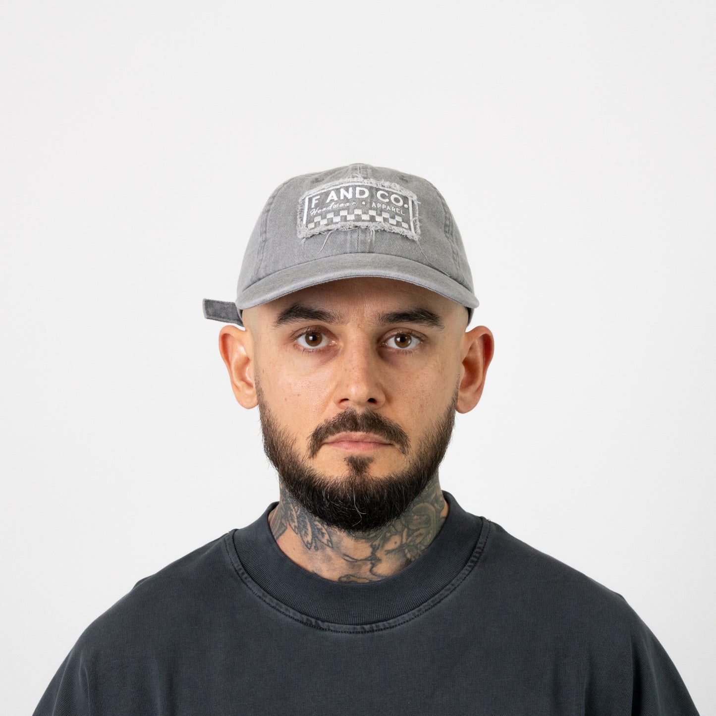 Patch Logo Dad Cap - Washed Grey