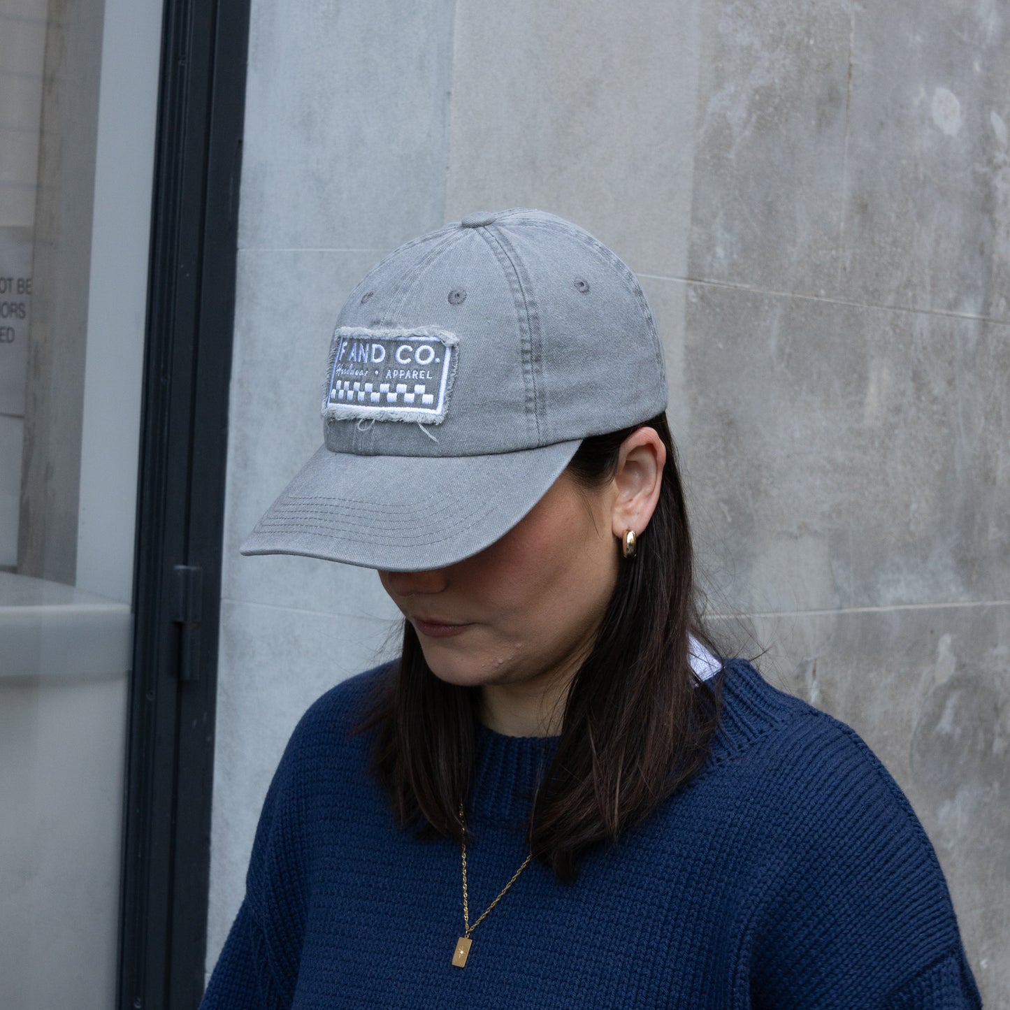 Patch Logo Dad Cap - Washed Grey