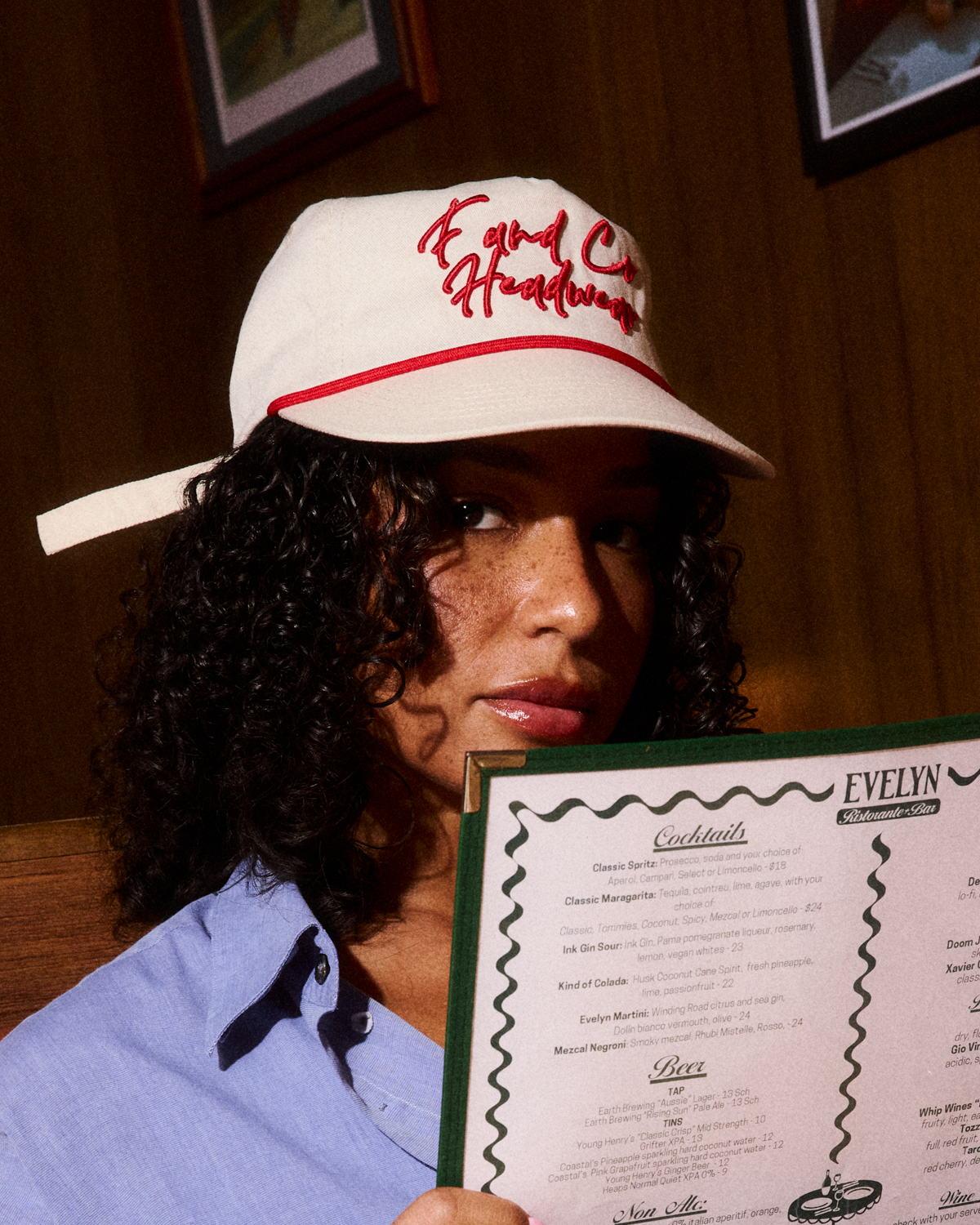 Event Script Cap - Wide Brim 5 Panel - Off White