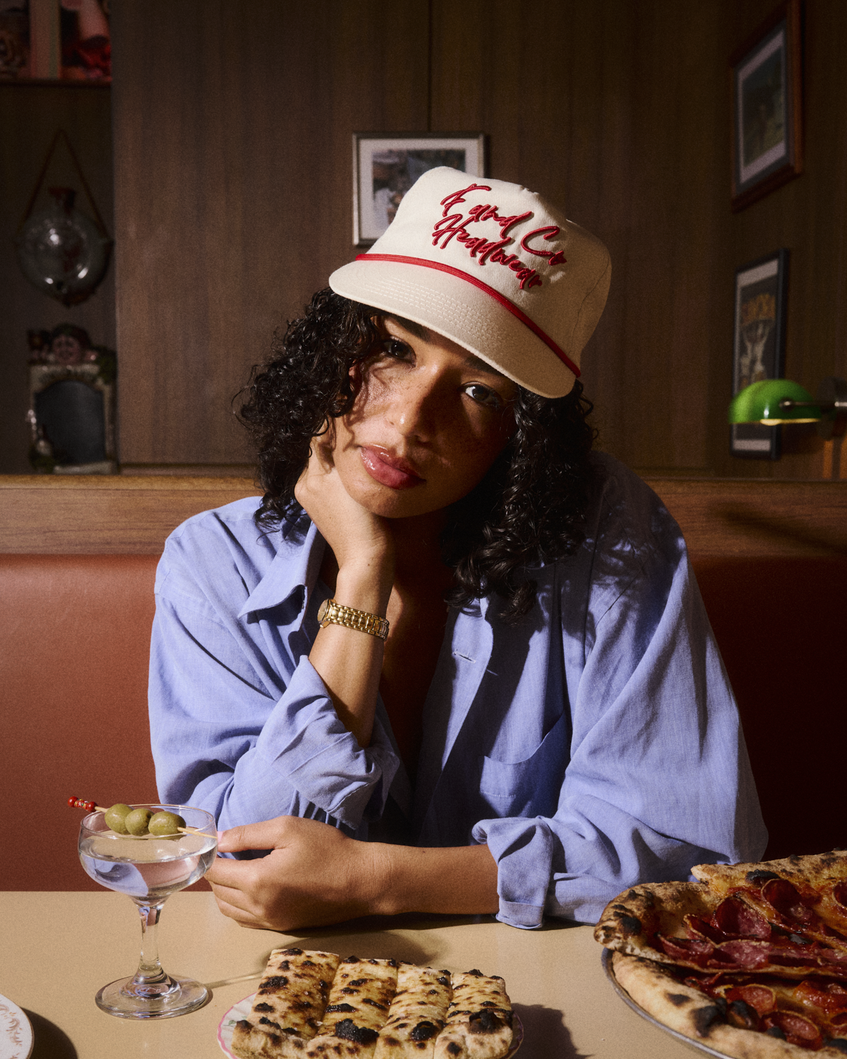 Event Script Cap - Wide Brim 5 Panel - Off White