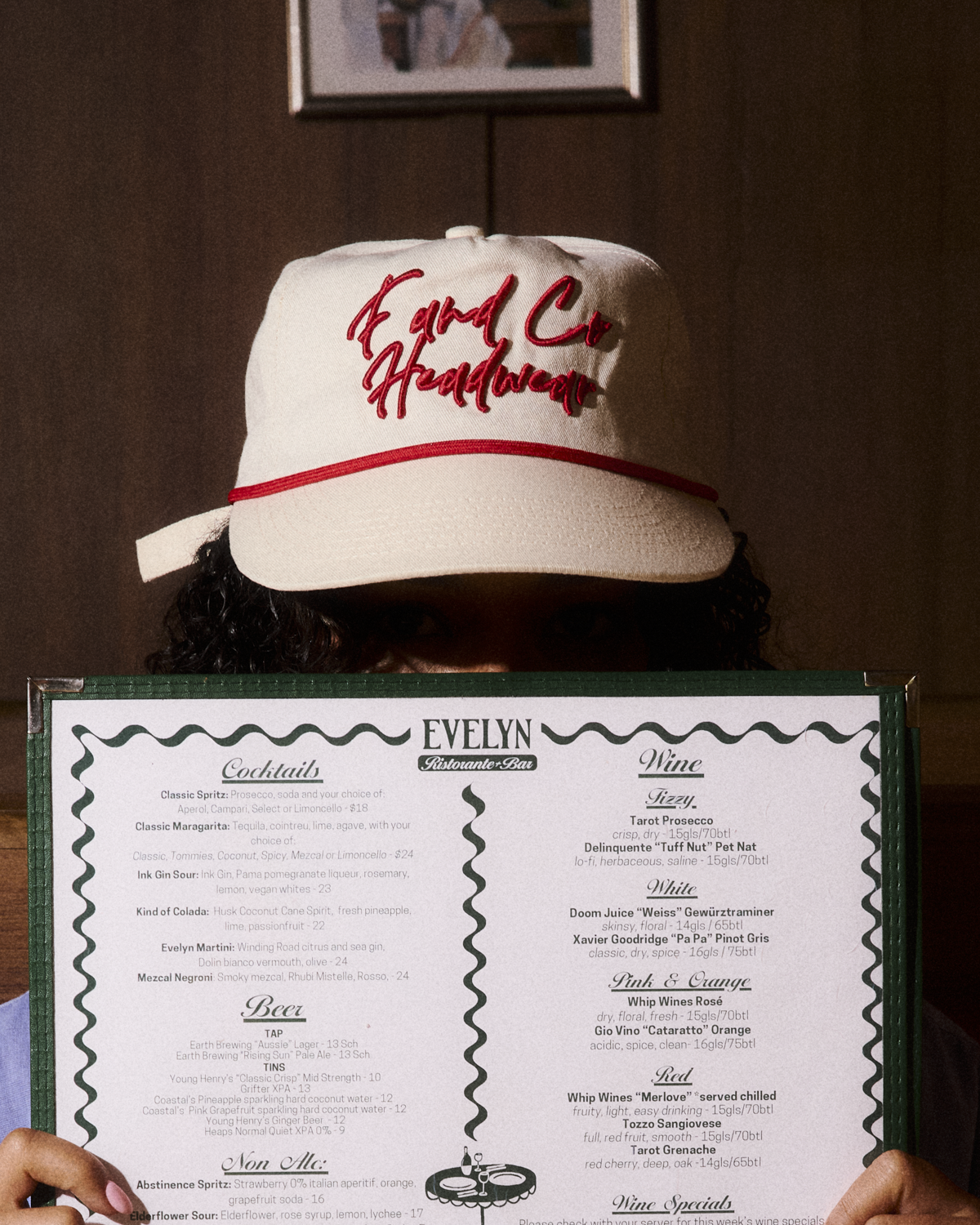 Event Script Cap - Wide Brim 5 Panel - Off White