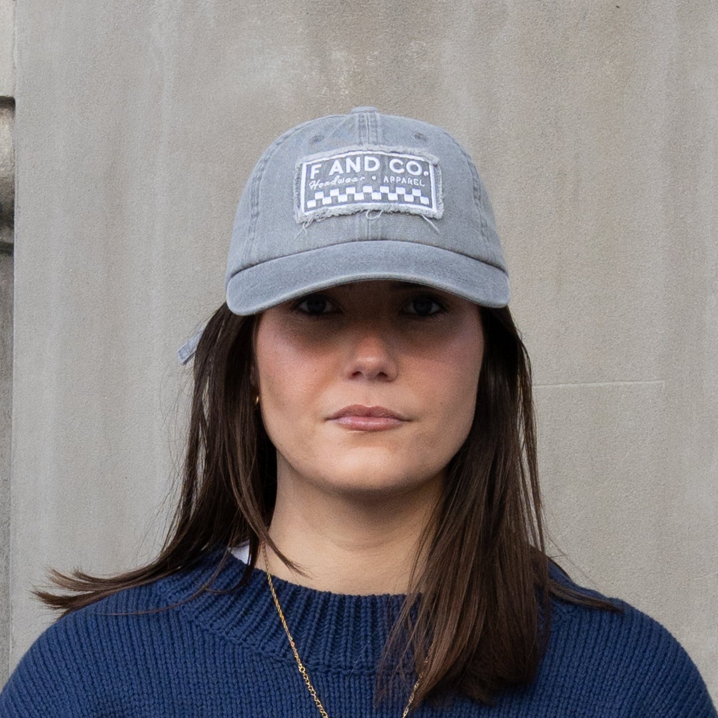 Patch Logo Dad Cap - Washed Grey