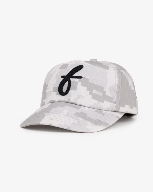 Art Letterman Cap - Wide Brim 5 Panel - Digital Camo