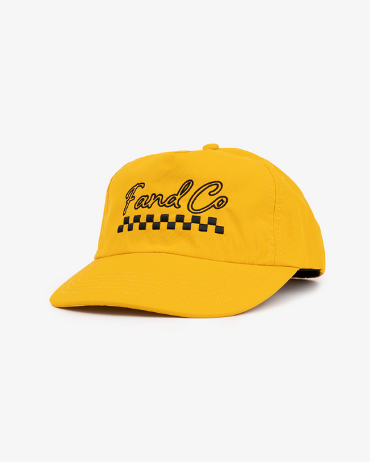 Script Logo Cap - Wide Brim 5 Panel - Yellow