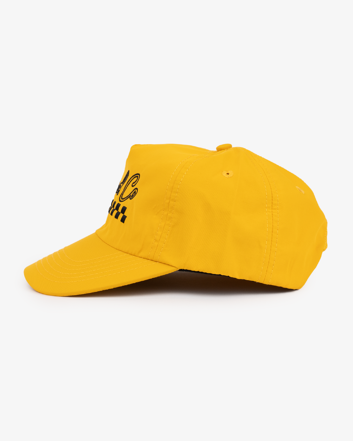 Script Logo Cap - Wide Brim 5 Panel - Yellow