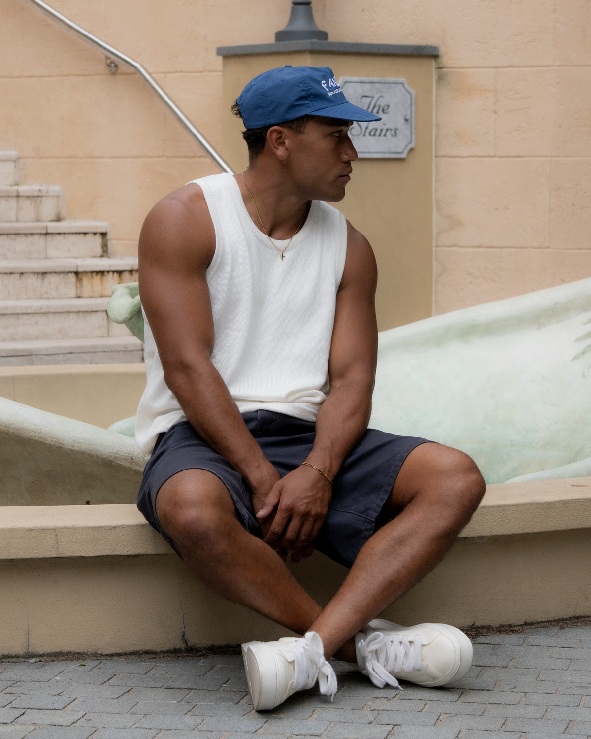 Everyday Nylon Cap - 5 Panel - Muted Blue
