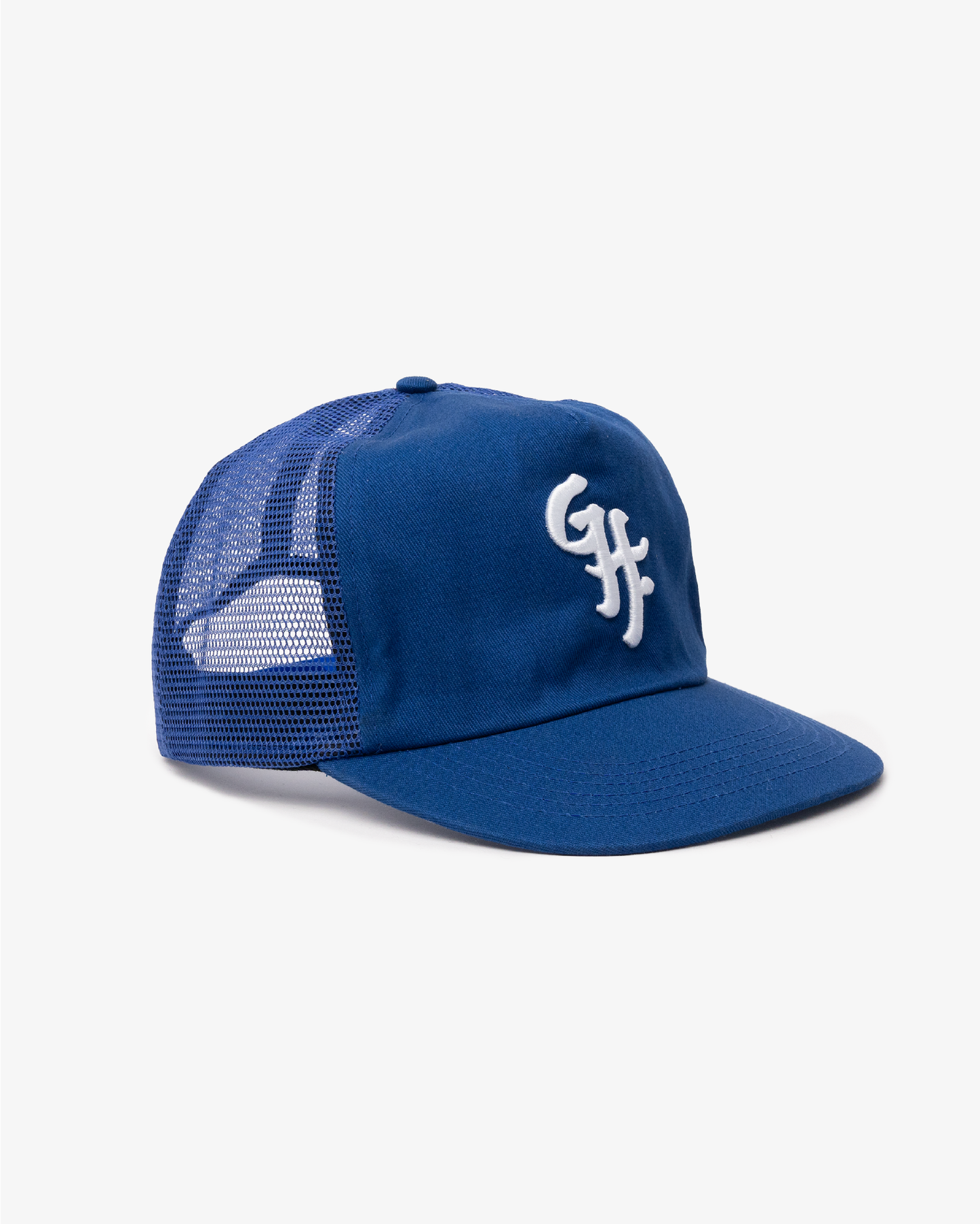 Glass Half Full Trucker Cap - Royal Blue