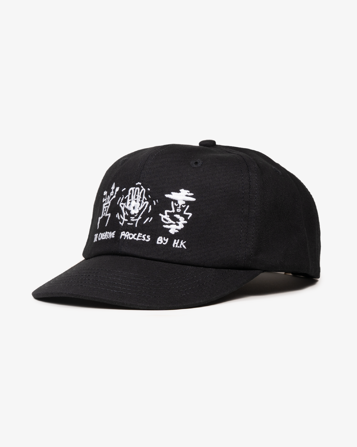 Creative Cap - Short Brim 6 Panel - Black