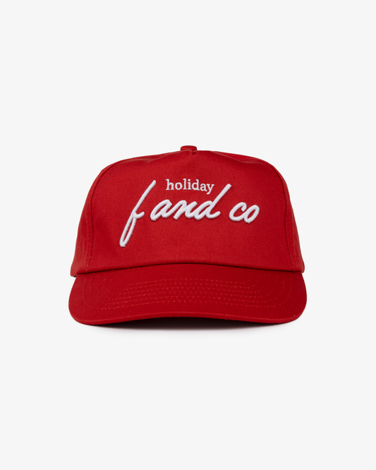 Holiday Cap - 5 Panel - Red