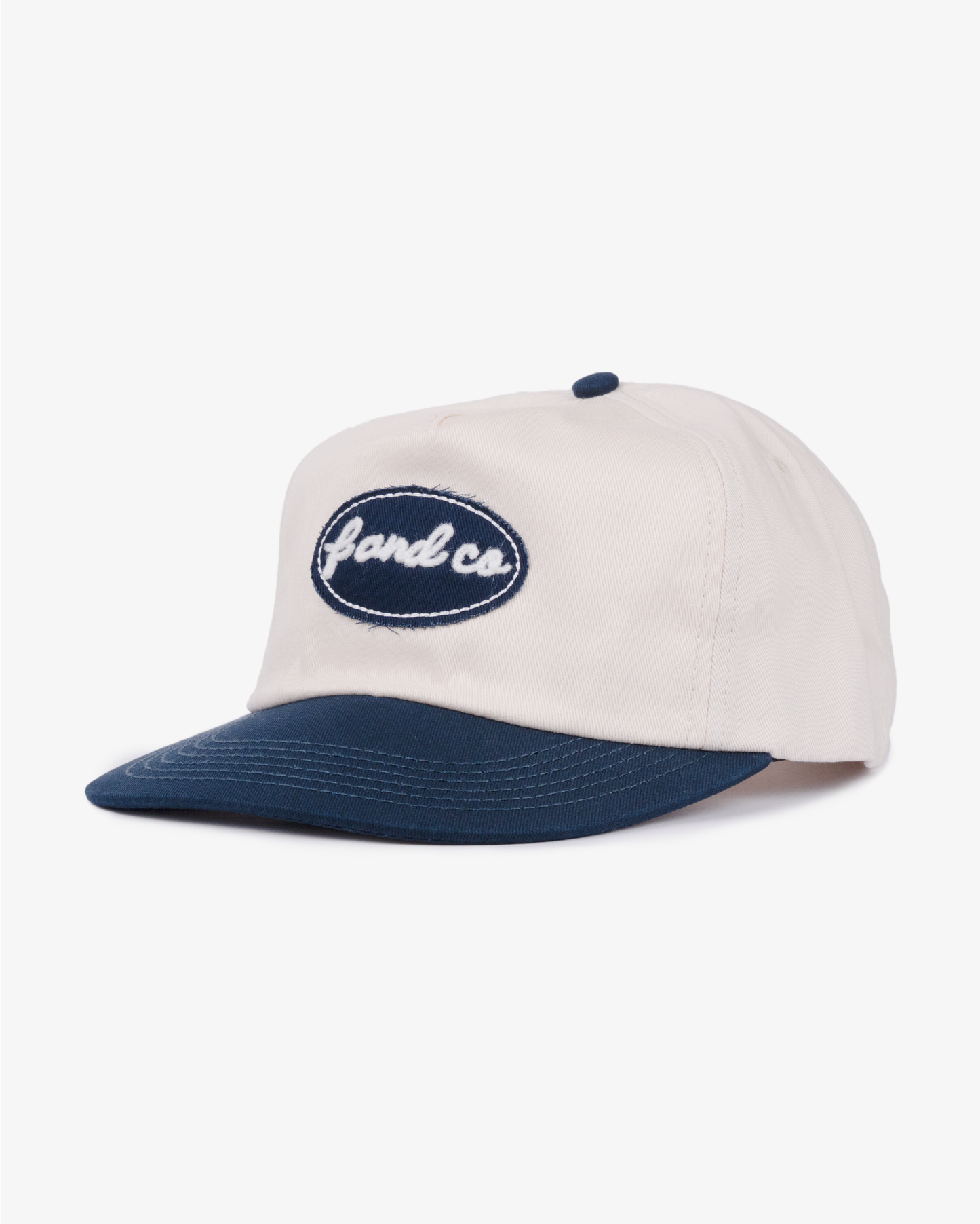 Holiday Patch Cap - 5 panel - Off White/Navy