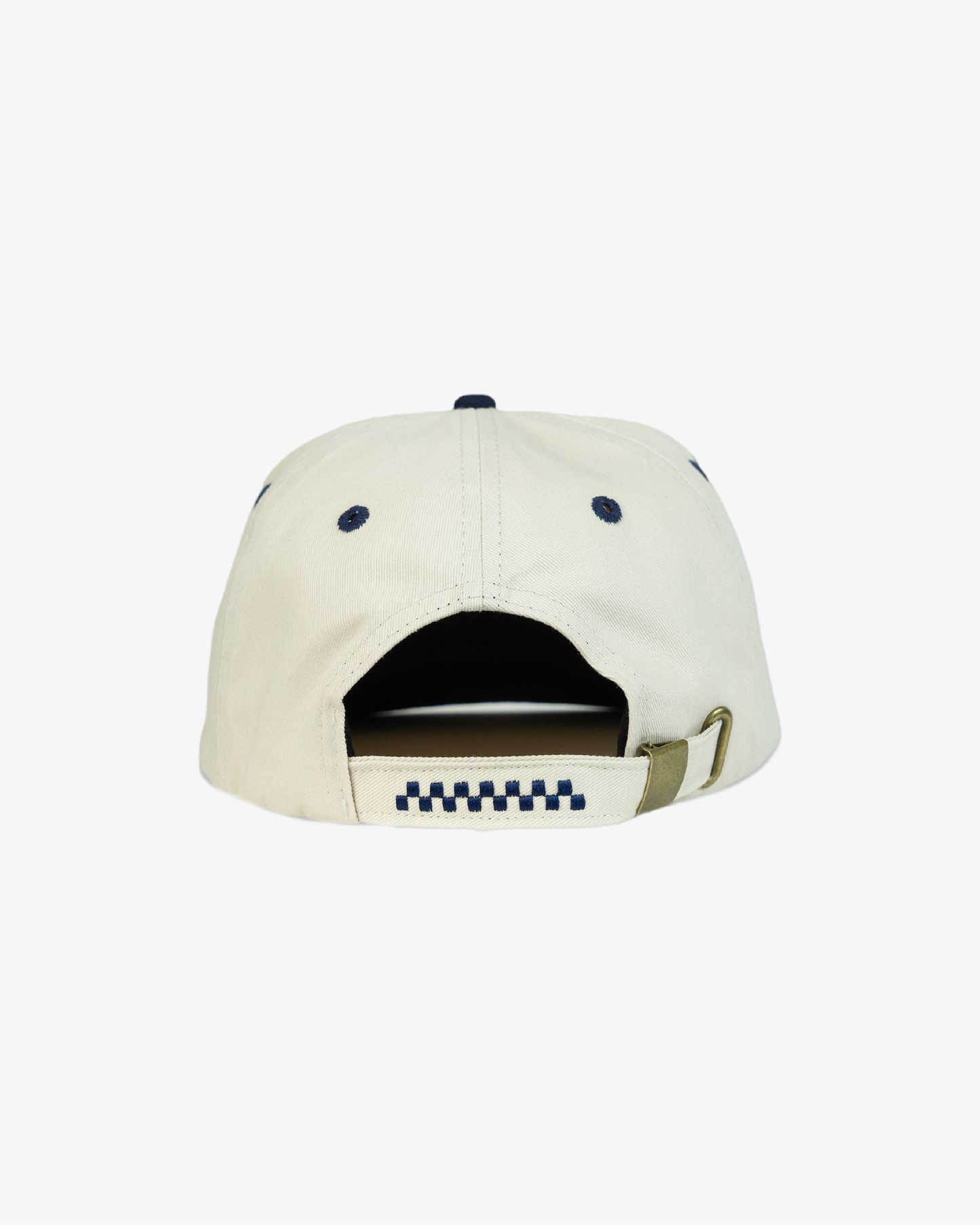 Minimal Two Tone Cap - Off White/Navy