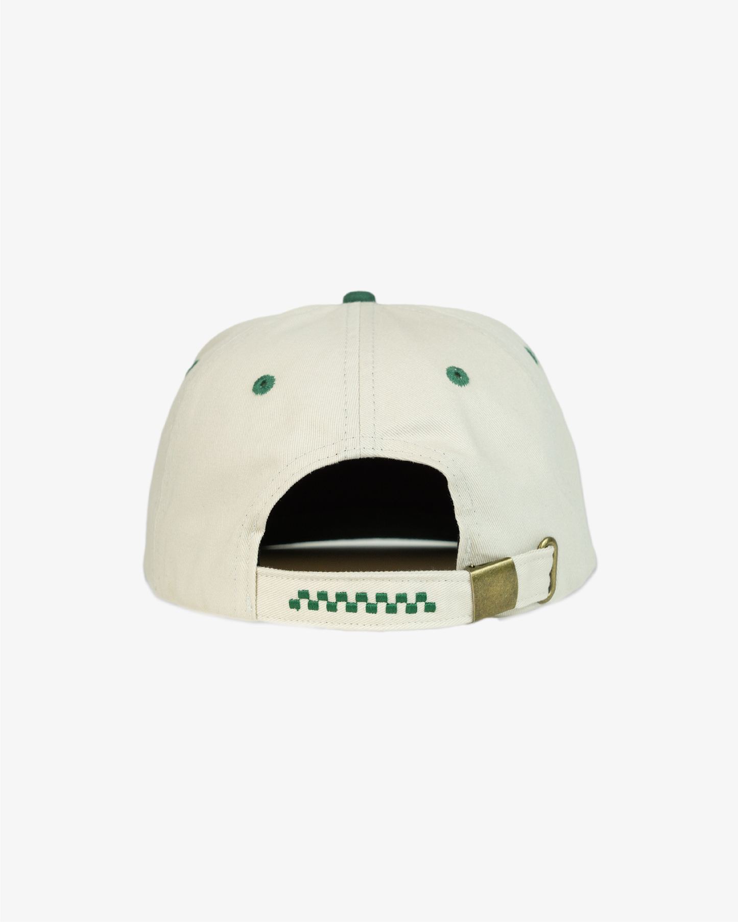 Minimal Two Tone Cap - Off White/Green