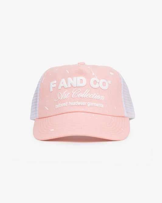 Artist Cap - Ball Trucker - Pink/White