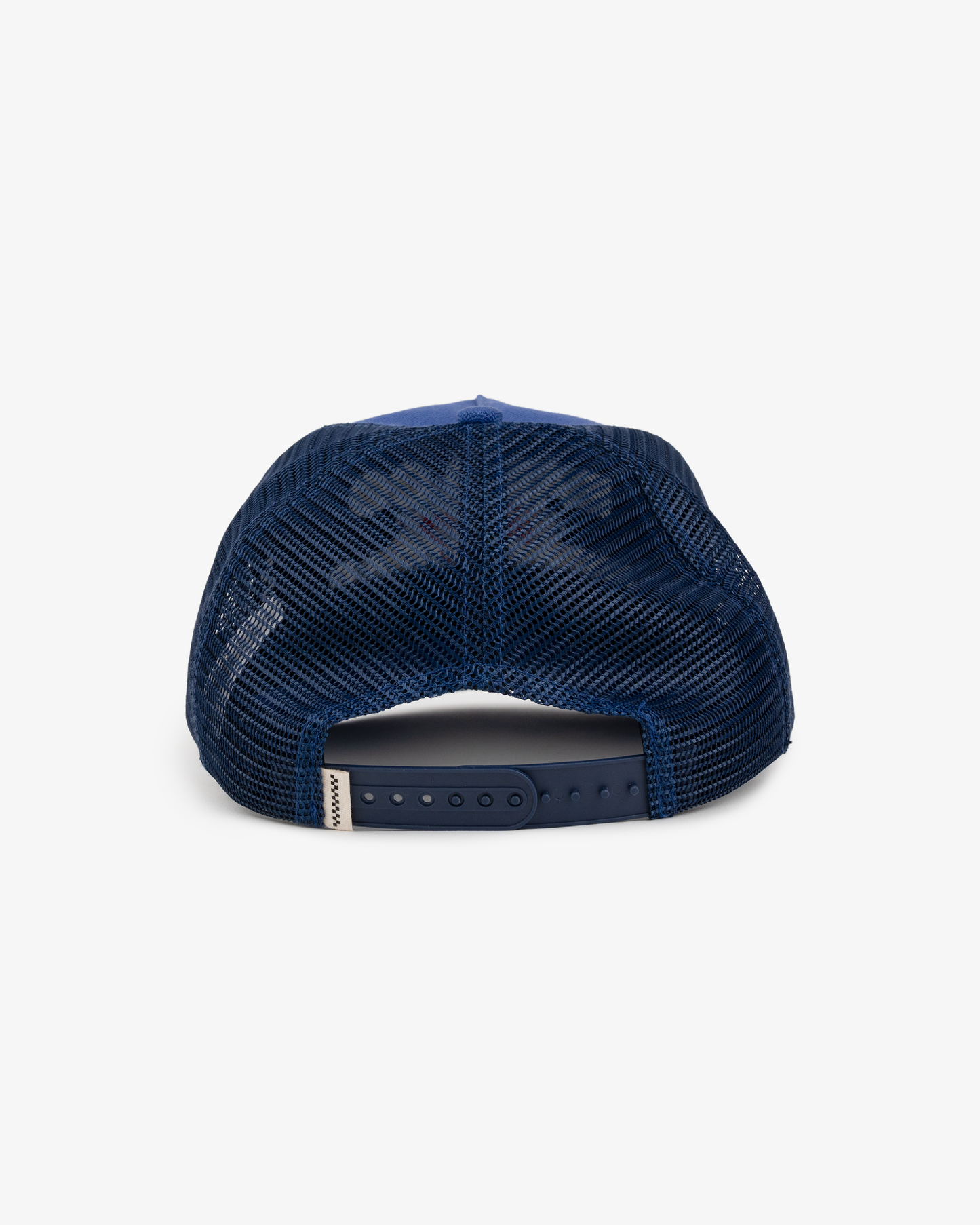 Vintage Trucker Cap - Wide Brim 5 Panel - Washed Royal Blue