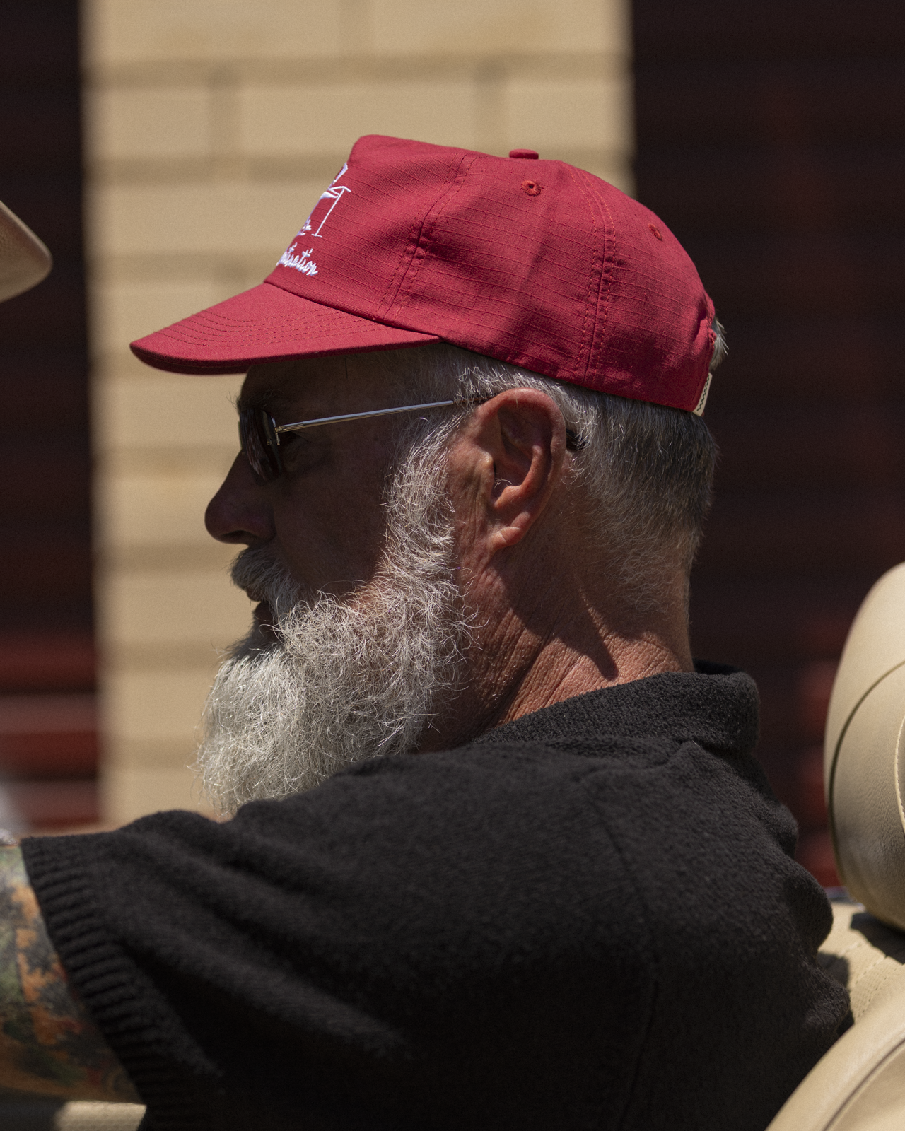Motel Cap - Wide Brim 5 Panel - Cherry Red