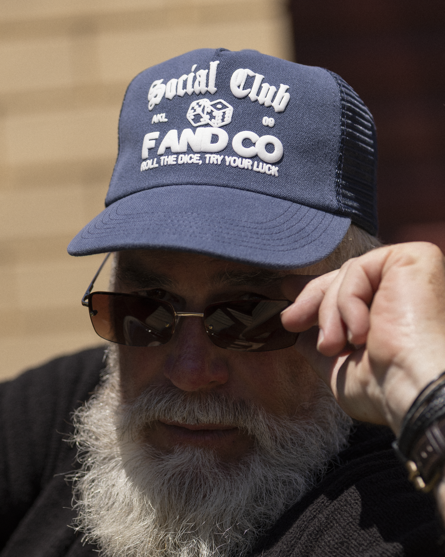 Social Club Trucker Cap - Ball Trucker - Washed Navy