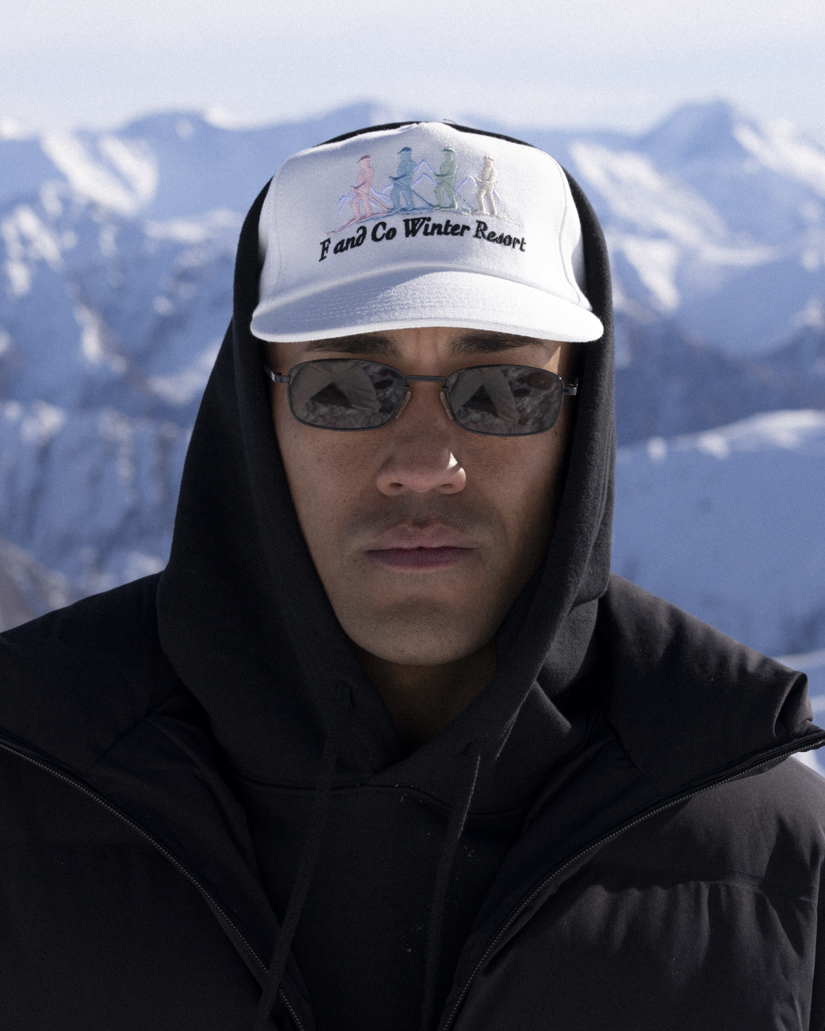 Mountain Cap - Short Brim 5 Panel - White