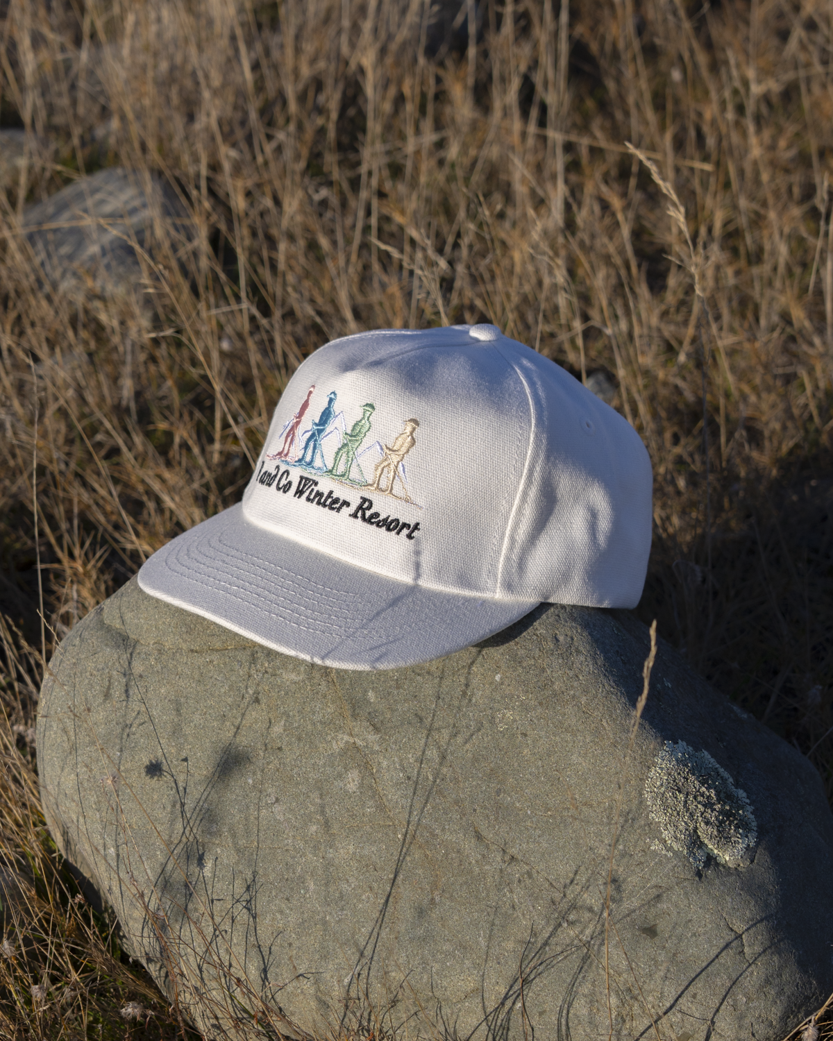 Mountain Cap - Short Brim 5 Panel - White