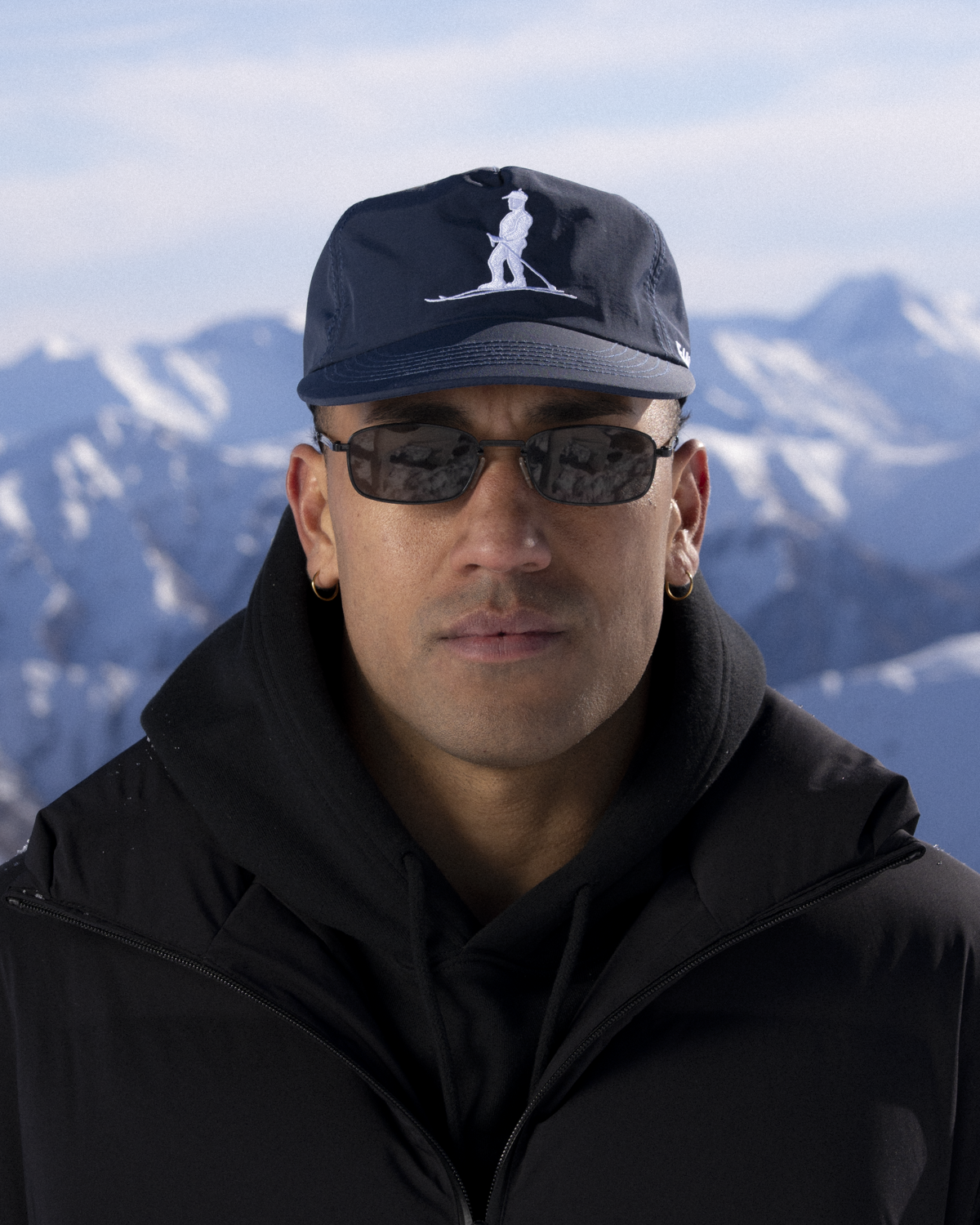 Nylon Ski Cap - 5 Panel - Navy