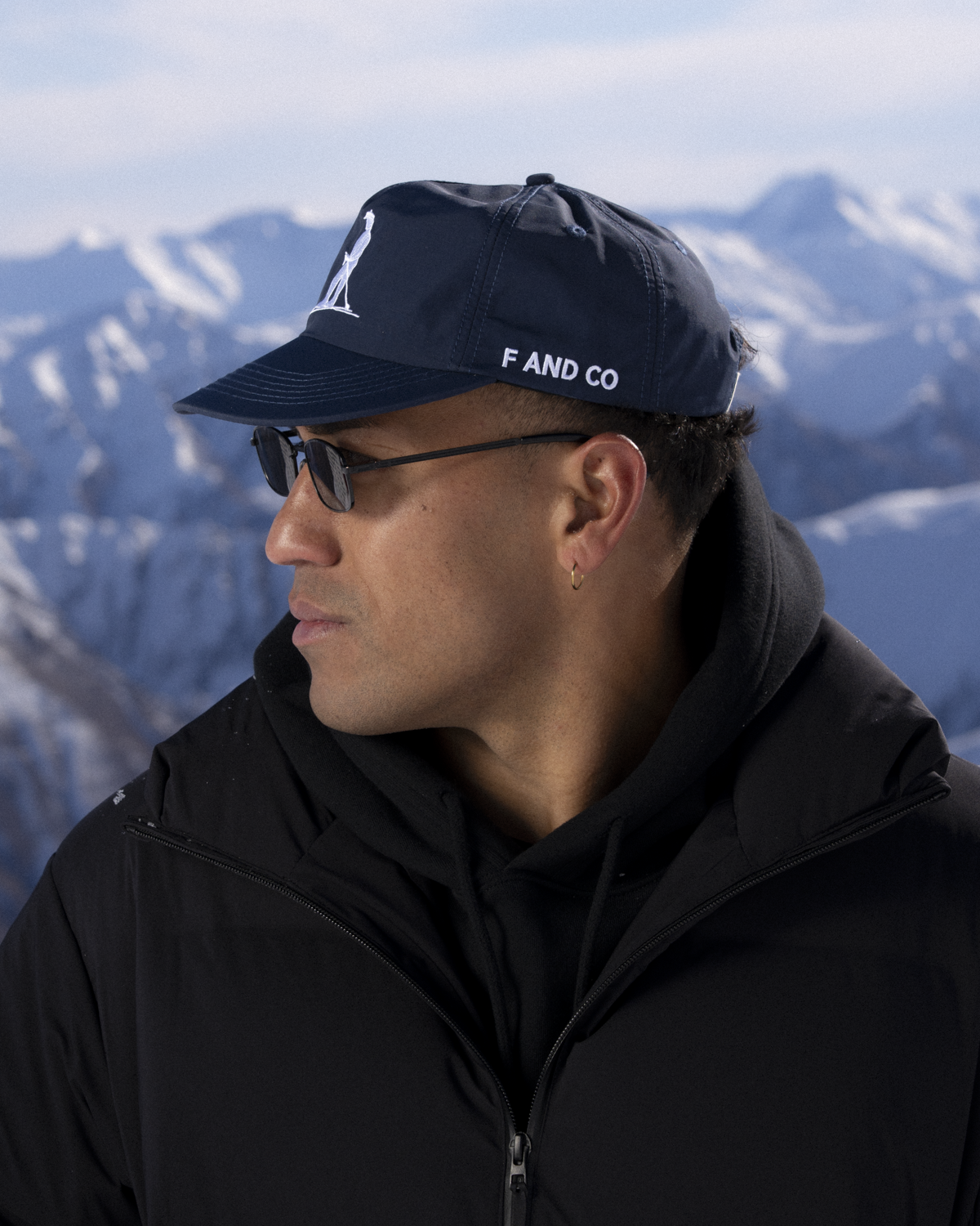 Nylon Ski Cap - 5 Panel - Navy