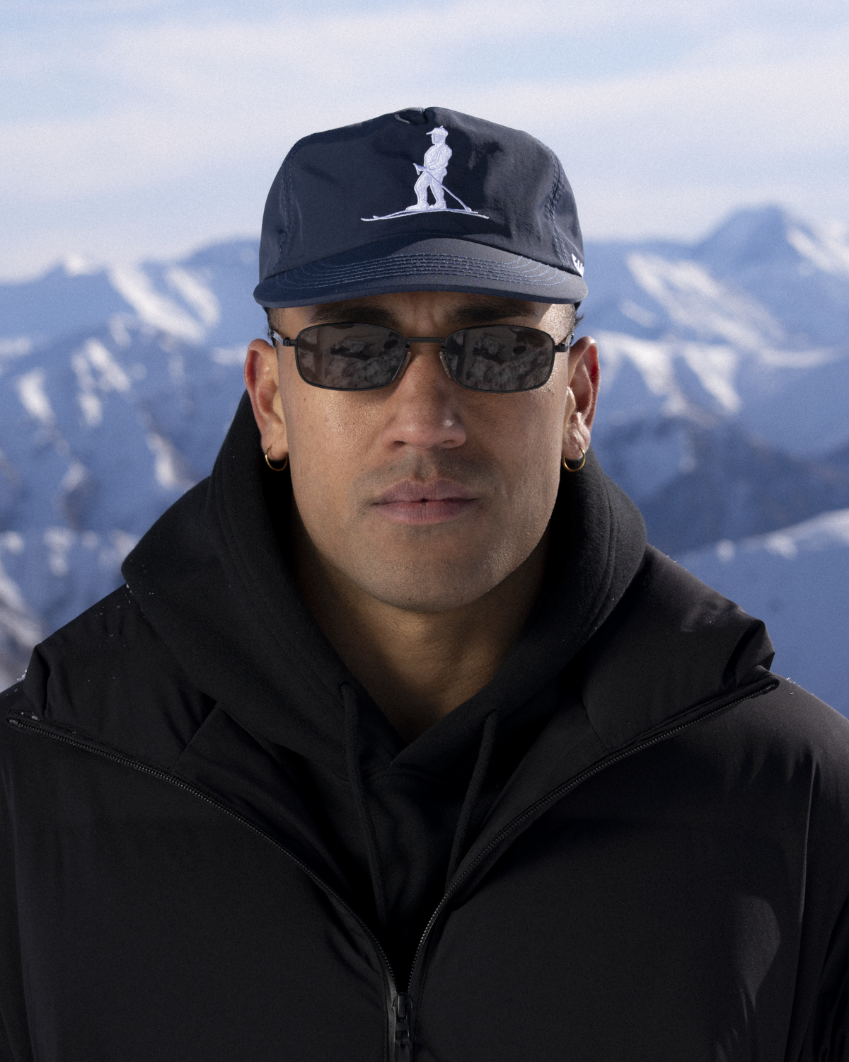 Nylon Ski Cap - 5 Panel - Navy