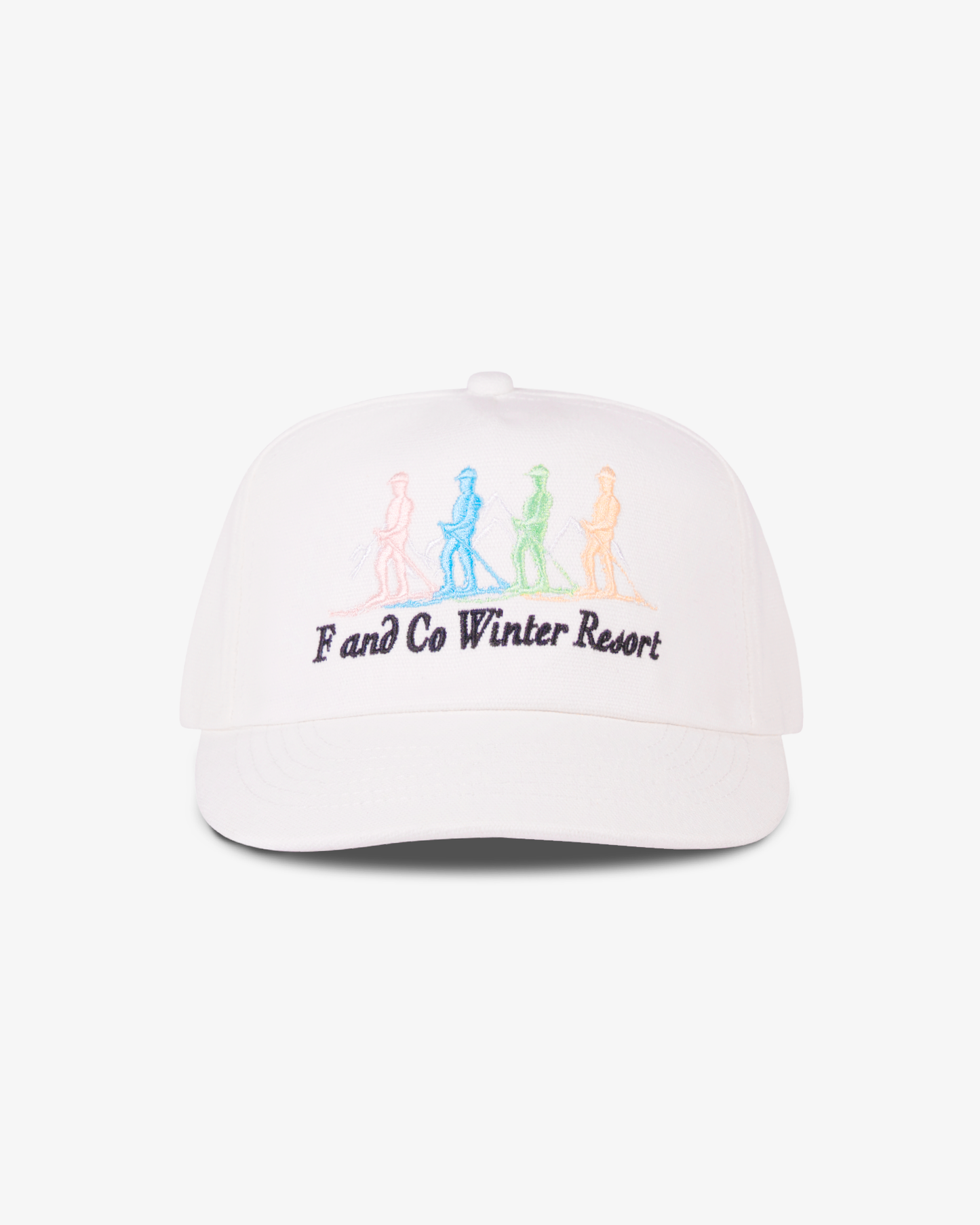 Mountain Cap - Short Brim 5 Panel - White