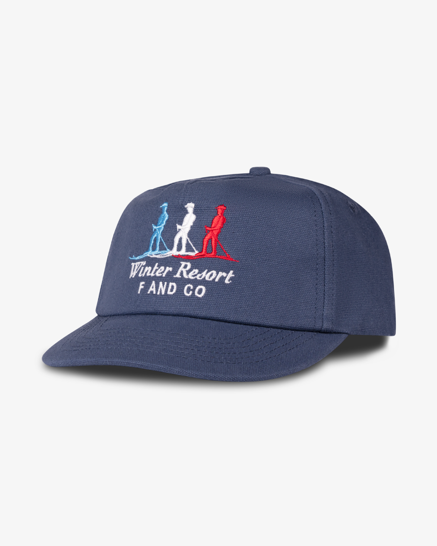 Winter Cap - Short Brim 5 Panel - Navy