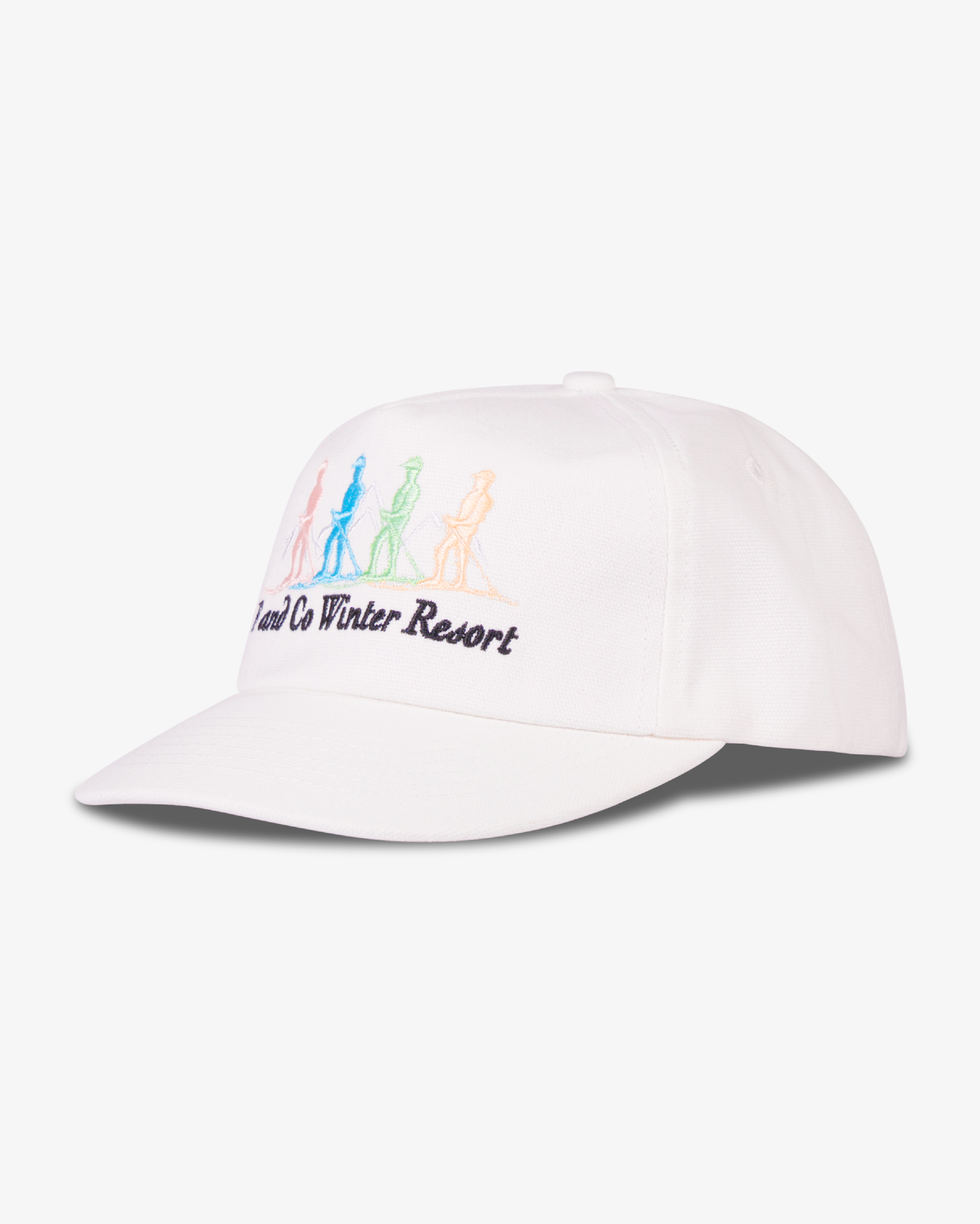 Mountain Cap - Short Brim 5 Panel - White
