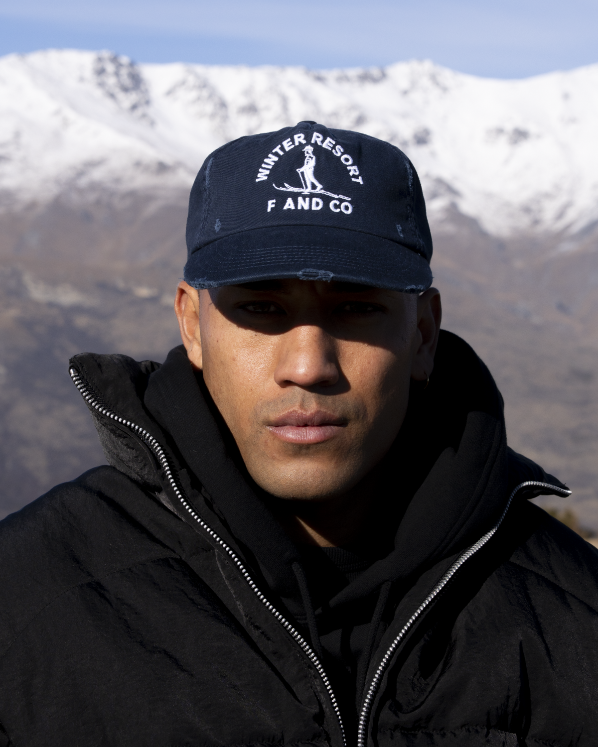 Resort Cap - Ball Trucker - Navy/Distressed