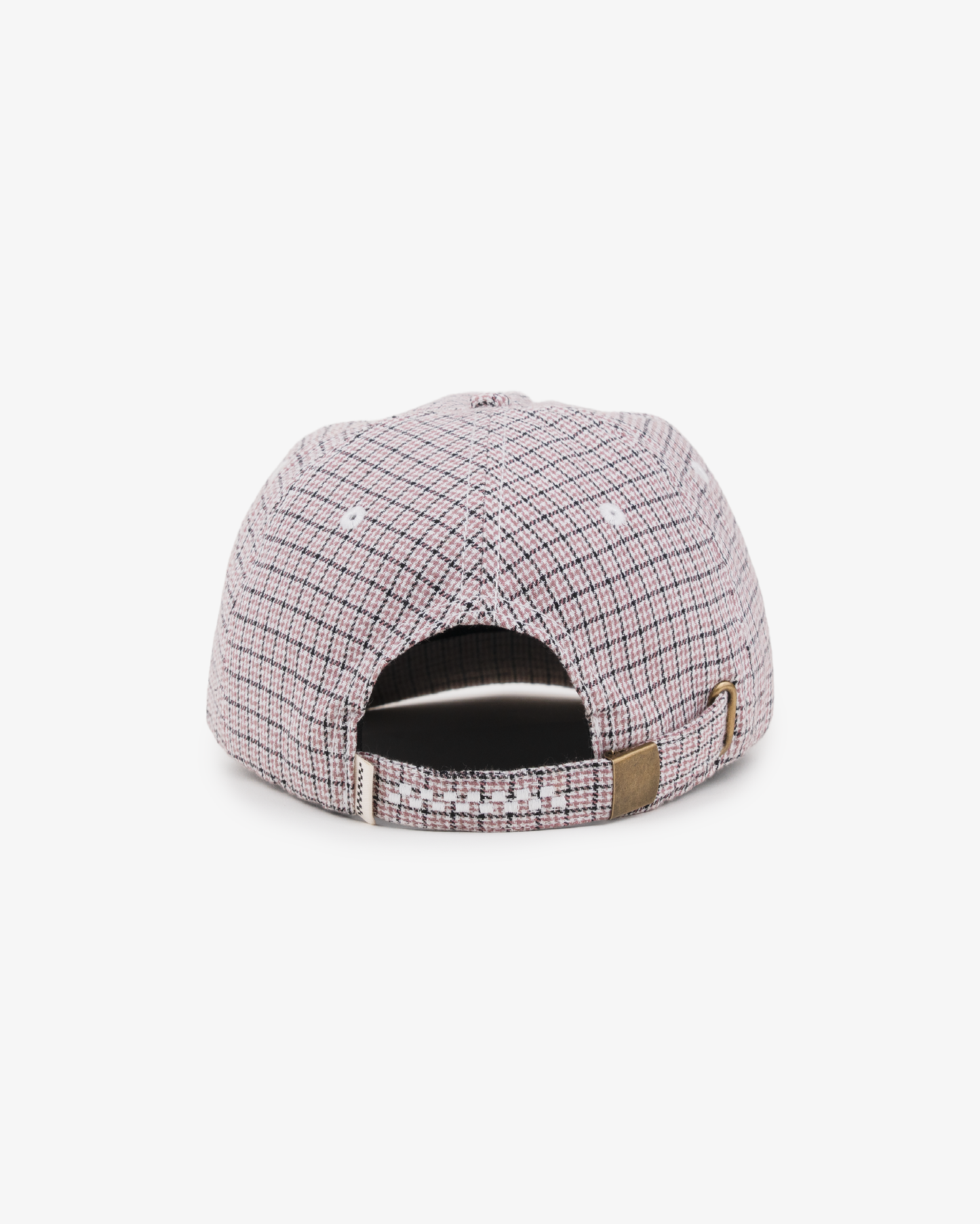 BHF Script Cap - Short Brim 5 Panel - Pink/Black Plaid