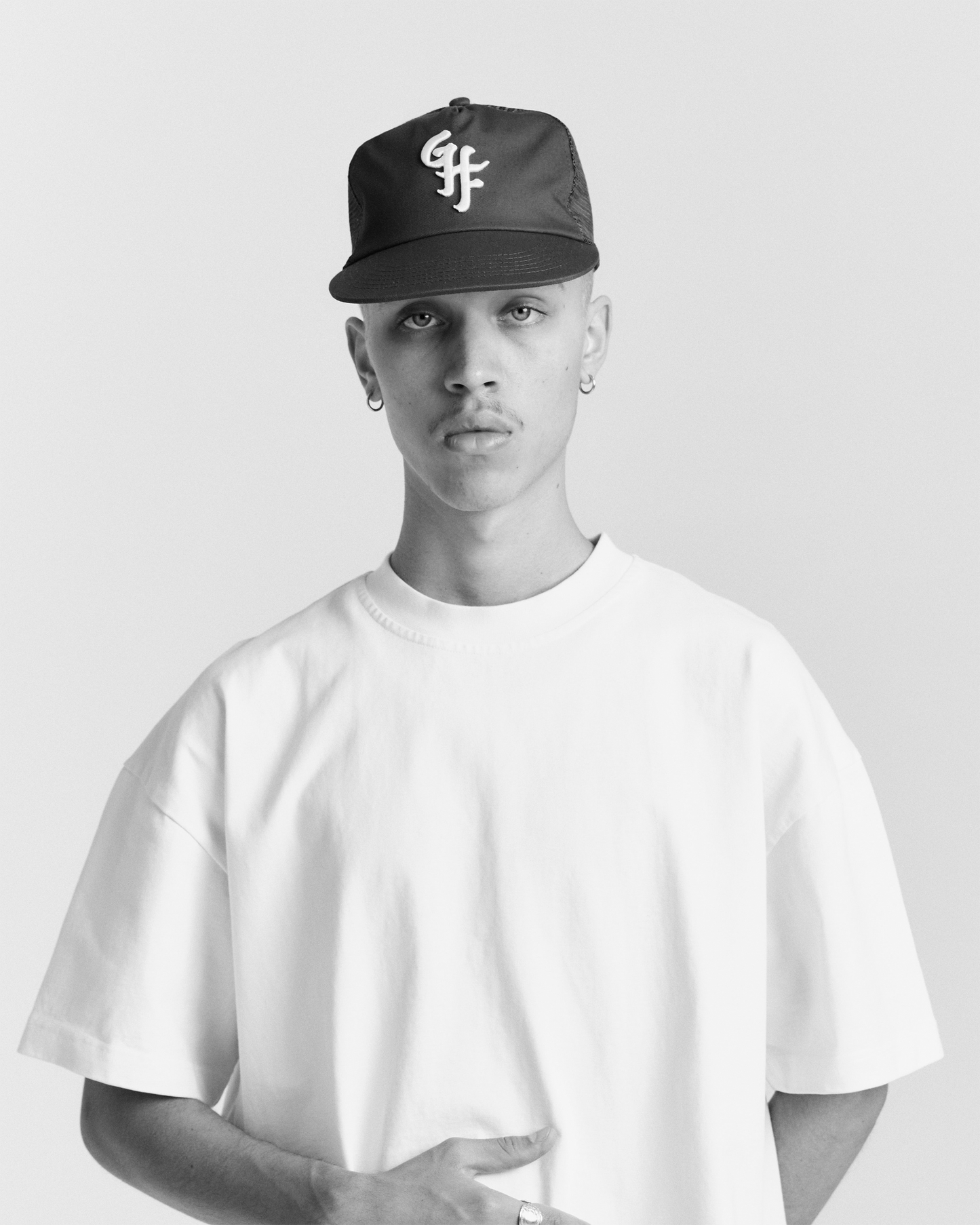 Glass Half Full Trucker Cap - 5 Panel - Black