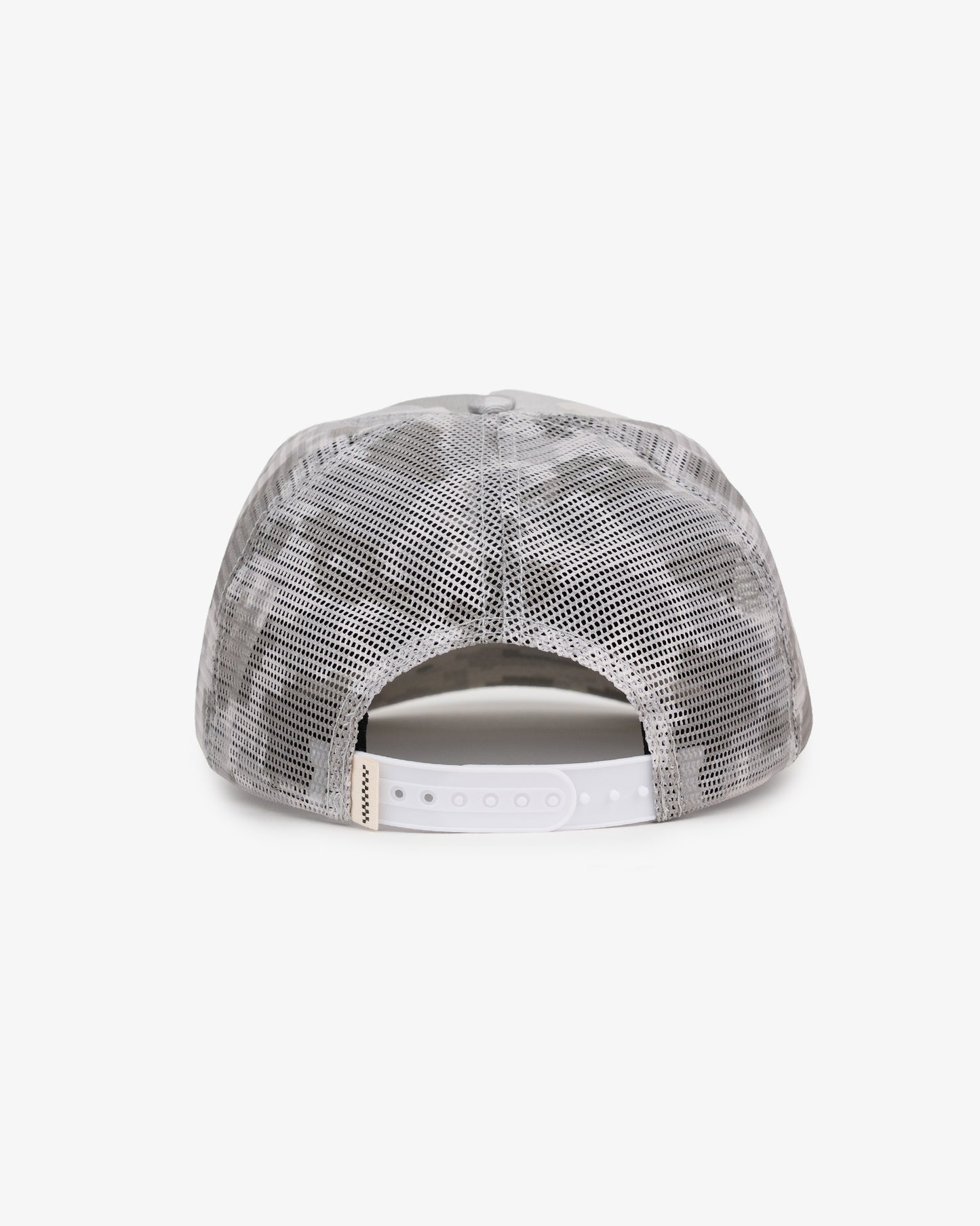 Glass Half Full Trucker Cap - Short Brim 5 Panel - Digital Camo