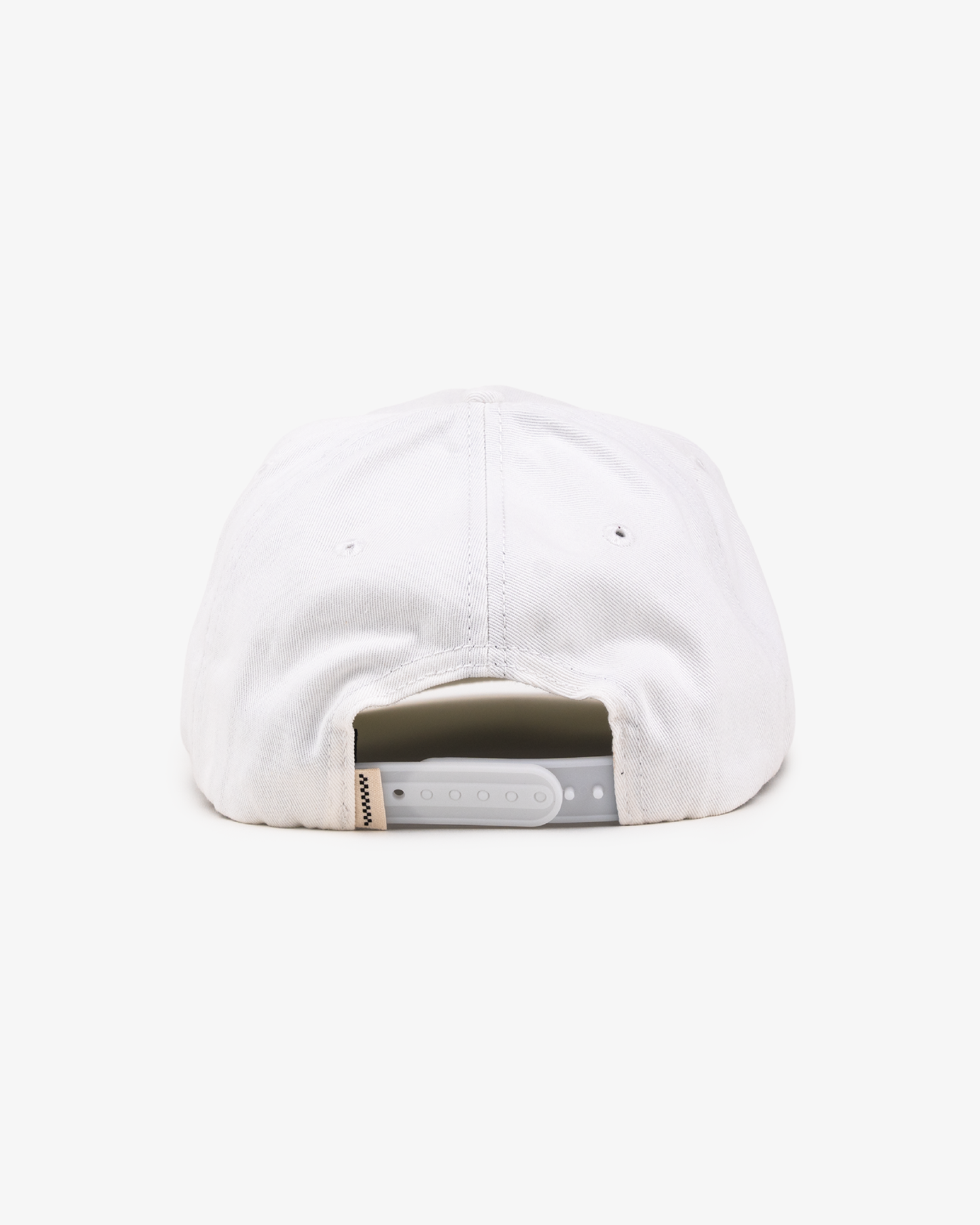 Heart Script Cap - 5 Panel - White