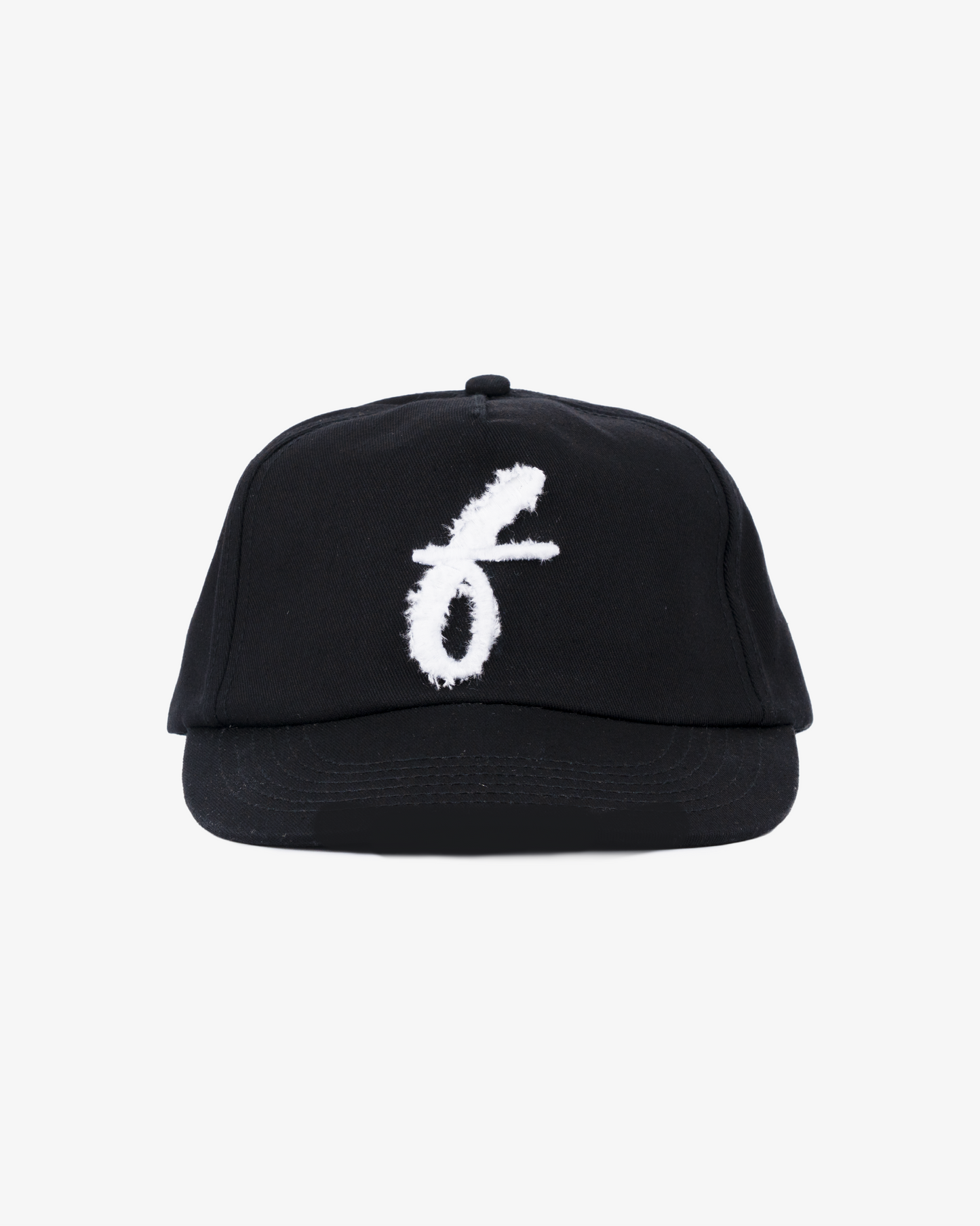 Art Letterman Cap - 5 Panel - Black/Distressed