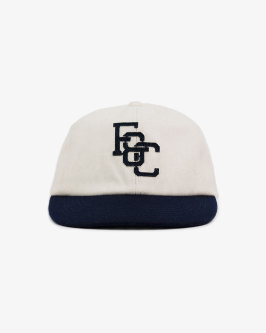 Monogram Ball Cap - Navy/Off-White