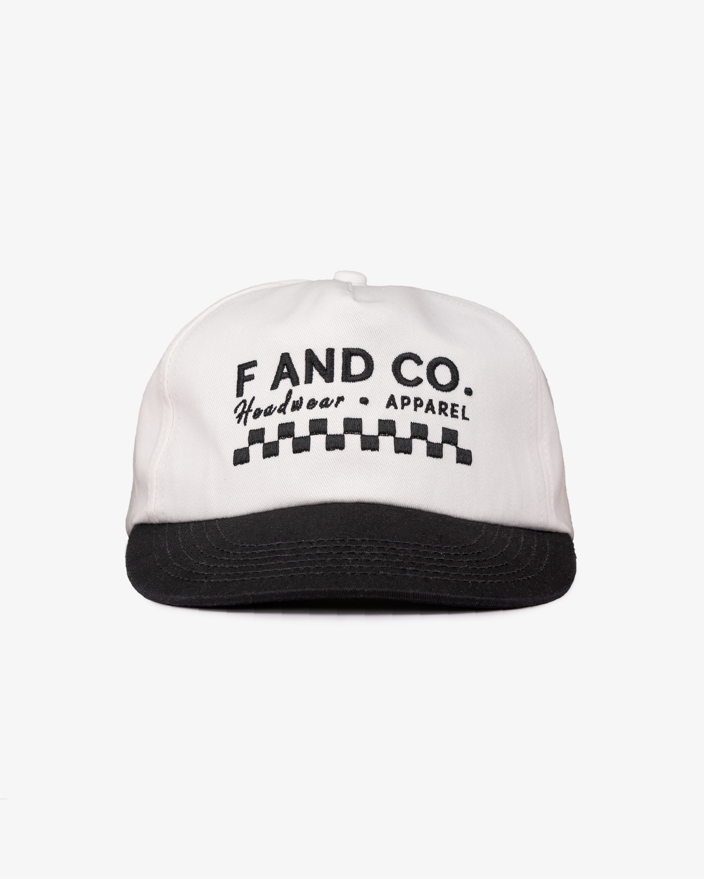 Logo Cap - 5 Panel - Black/White