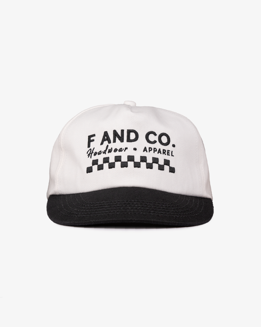 Logo Cap - 5 Panel - Black/White