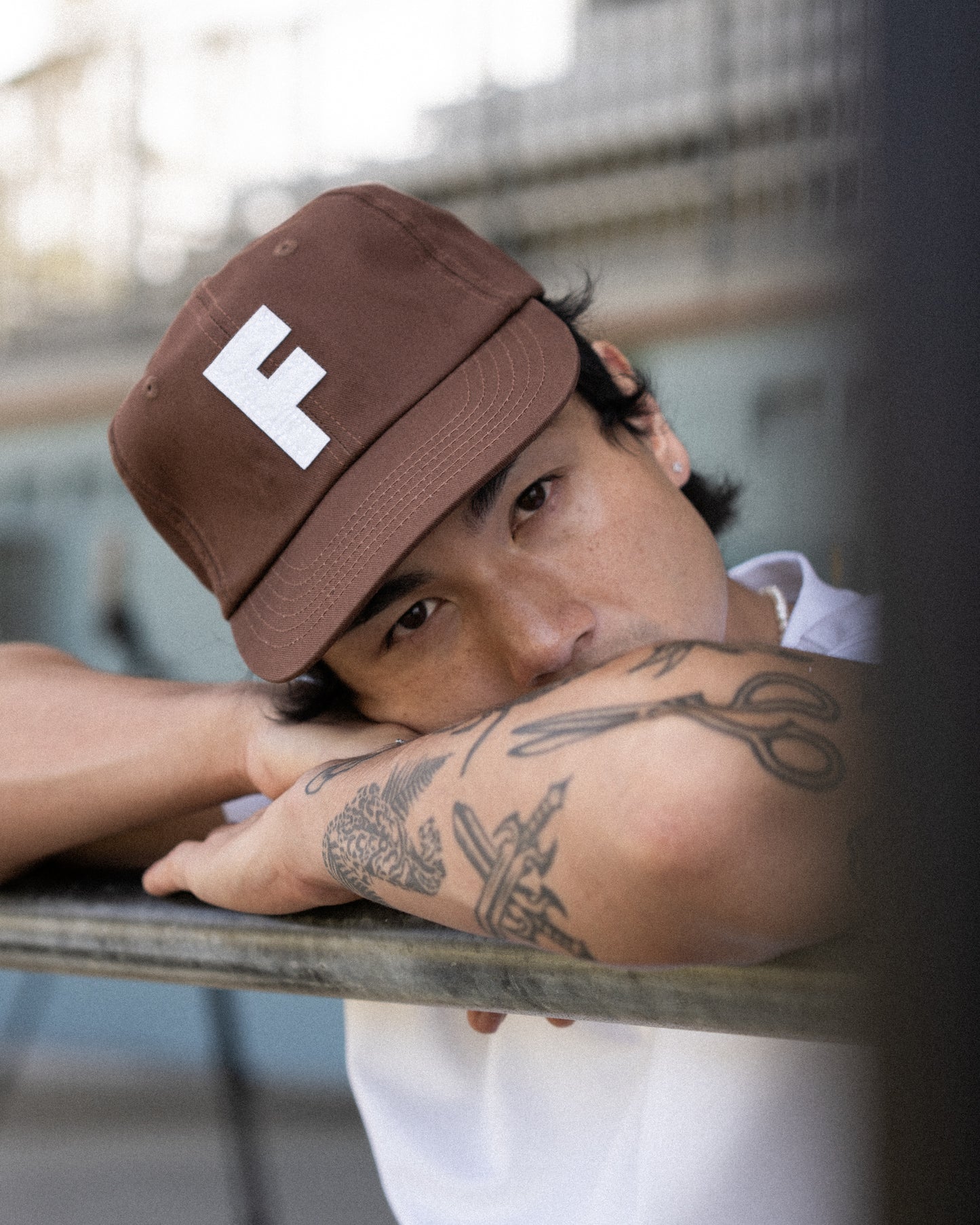 F Ball Cap - 6 Panel - Mocha