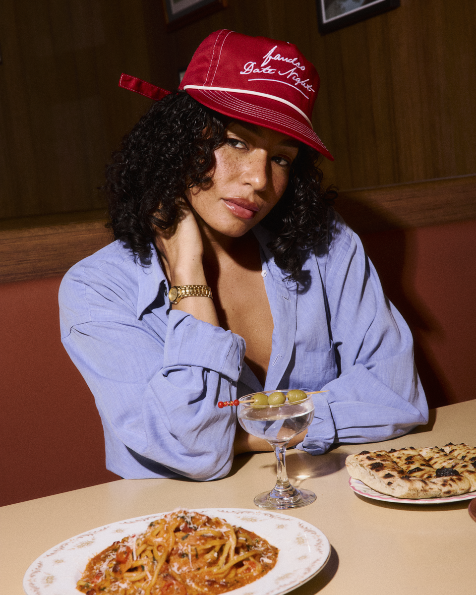 Date Cap - Wide Brim 5 Panel - Red