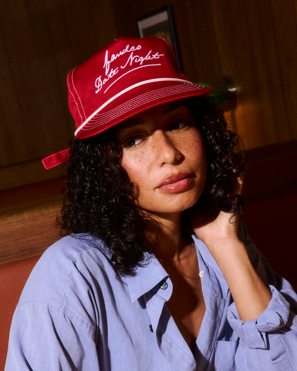 Date Cap - Wide Brim 5 Panel - Red