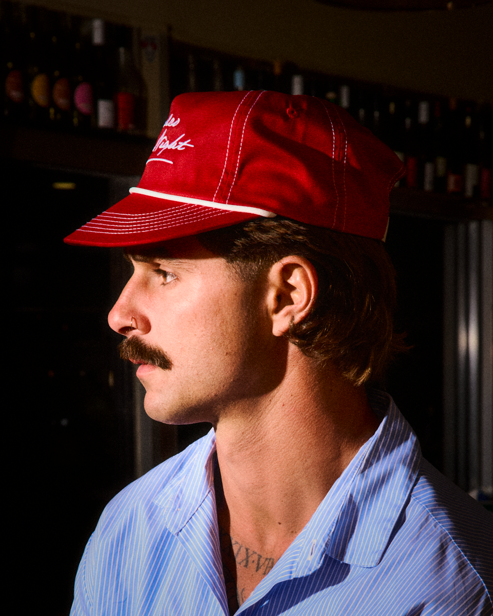 Date Cap - Wide Brim 5 Panel - Red