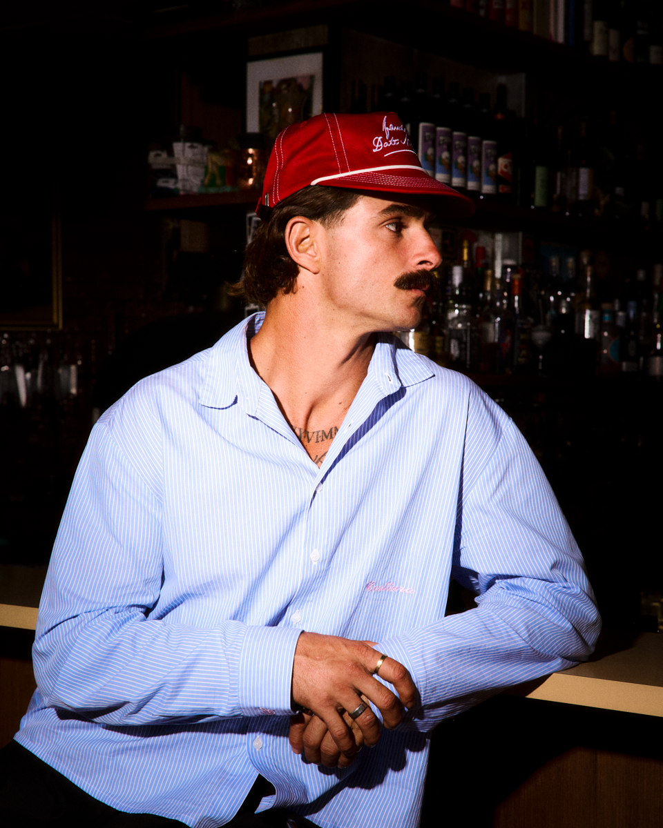 Date Cap - Wide Brim 5 Panel - Red