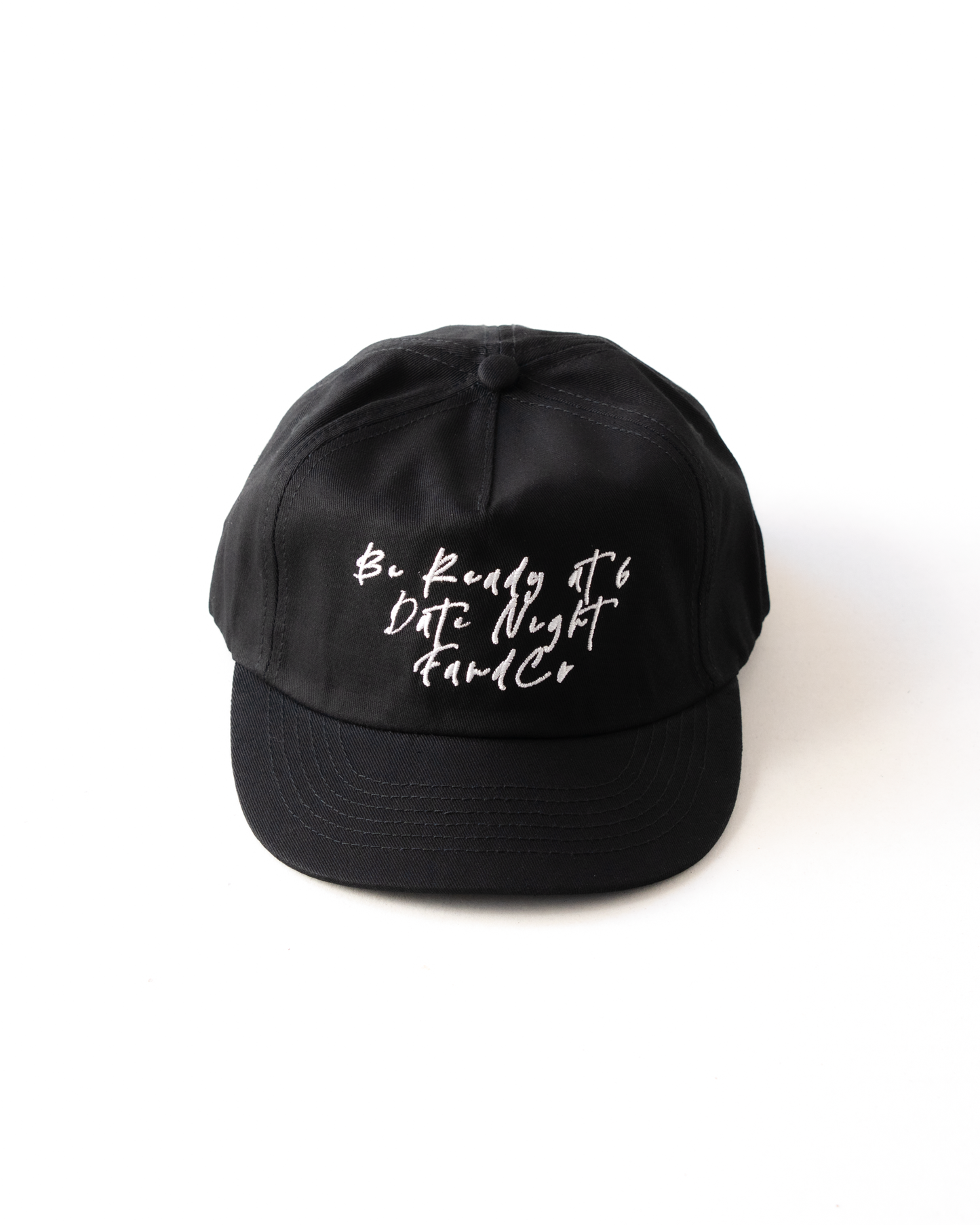 Outing Cap - Short Brim 5 Panel - Black