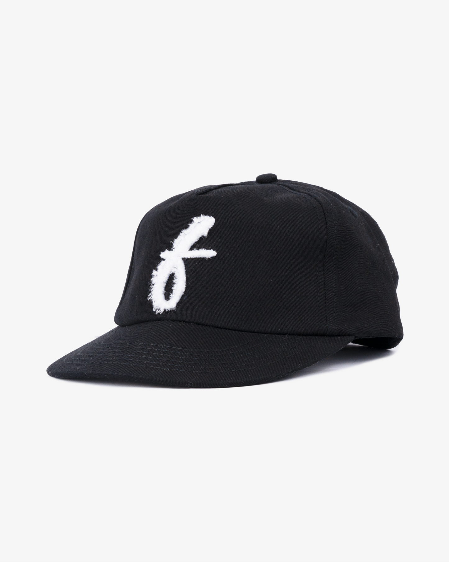 Art Letterman Cap - 5 Panel - Black/Distressed